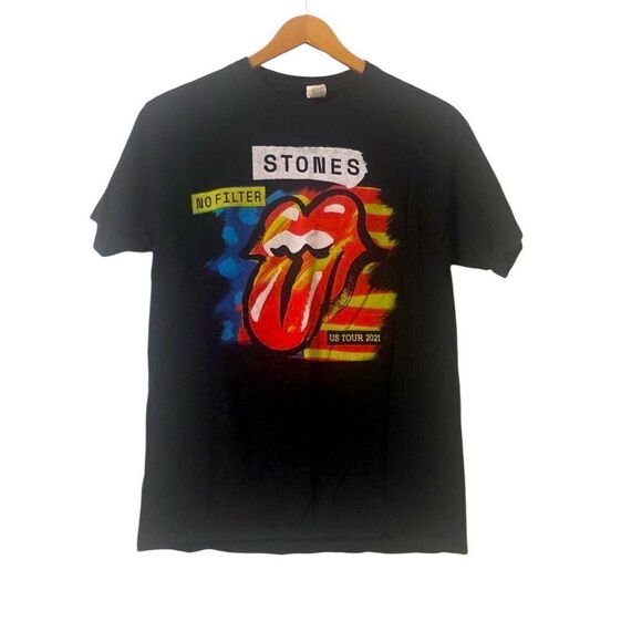 Rolling Stones Tshirt Men’s Medium No Filter Tour 2021 100% Cotton Short Sleeve - Picture 1 of 6